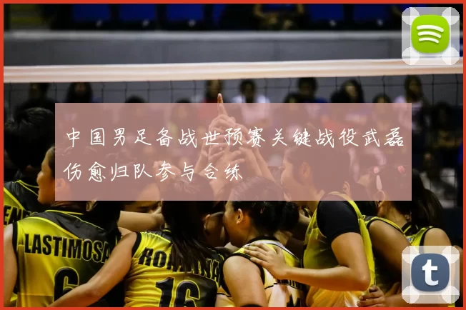 中国男足备战世预赛关键战役武磊伤愈归队参与合练